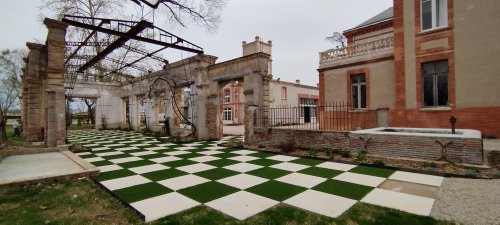 Aménagement paysager d'un château